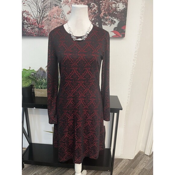 Kensie Women’s Pullover Dress Size S Long Sleeve Knee Length Round Neck - Picture 3 of 14